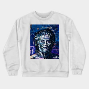 Lucius Annaeus Seneca Dark night Portrait | Lucius Annaeus Seneca Artwork 5 Crewneck Sweatshirt